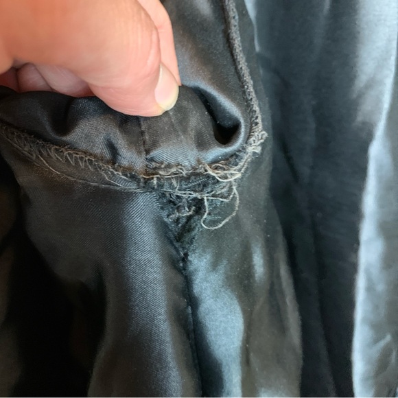 Vintage 1980s Tan-Chho Black Gold Embellished Tent Duster Coat Sold As Is - Picture 9 of 14